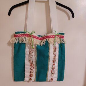 Hand Sewn, Small Fabric Tote Bag